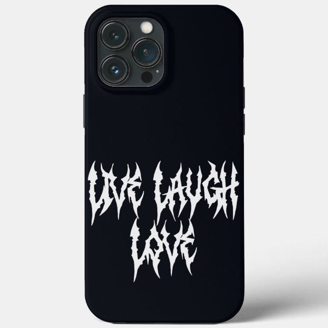 Live, Lachen, Liebe Case-Mate iPhone Hülle (Rückseite)