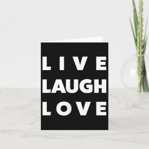 Live-Lachen Liebe Cool Inspiration Motivierend Gra Karte