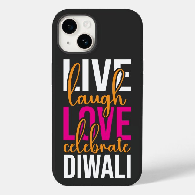 Live-Lachen Liebe feiert Diwali Case-Mate iPhone Hülle (Rückseite)