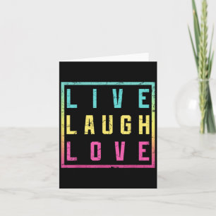 Live-Lachen Liebe Inspiration Motivierend Coole Gr Karte