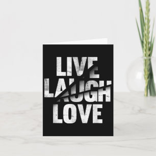 Live-Lachen Liebe Inspiration Motivierend Grafik Q Karte