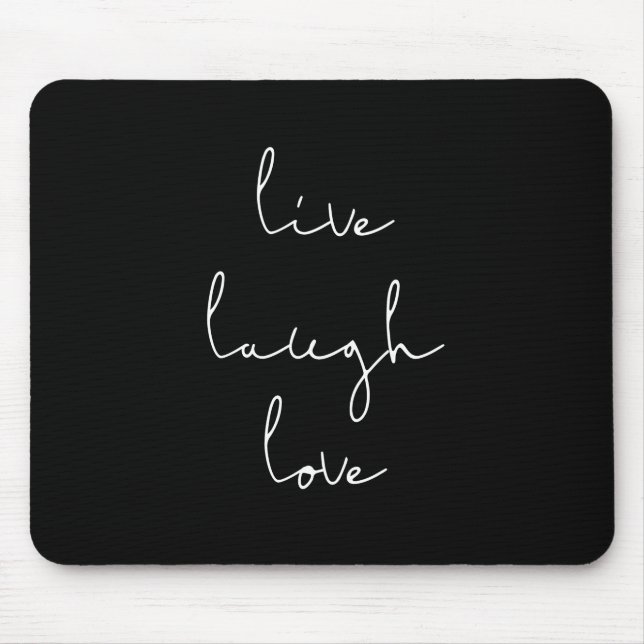 Live-Lachen Liebe Mousepad (Vorne)