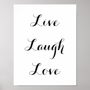 Live - Lachen - Liebe Poster