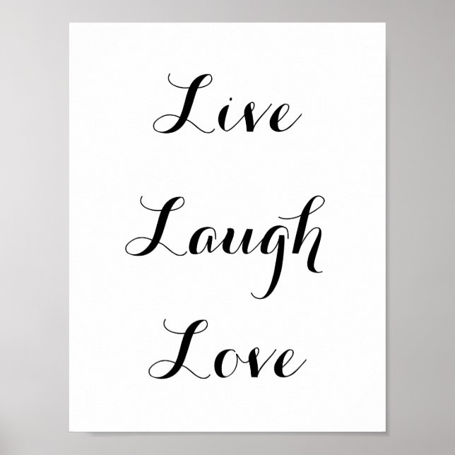 Live - Lachen - Liebe Poster (Vorne)
