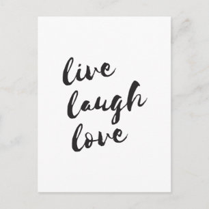 Live, Lachen, Liebe Postkarte
