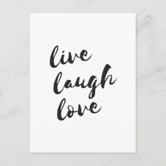 Live, Lachen, Liebe Postkarte