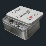 Live, Lachen, Liebe Puzzle<br><div class="desc">Dieses Rätsel mit Wörtern, die Glück und Freude fördern, ist perfekt für jeden, der ein Objekt sucht, das ein Vergnügen sein wird, sich zusammenzufügen und zu zeigen, und das für das ganze Jahr über ein Geschenk ideal ist.</div>