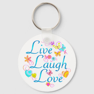 Live, Lachen, Liebe Schlüsselanhänger