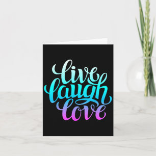 Live-Lachen Liebe Tee Shirts, Inspiration Cooles Z Karte