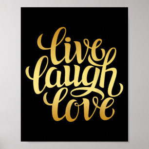 Live-Lachen Liebe Tee Shirts, Inspiration Cooles Z Poster