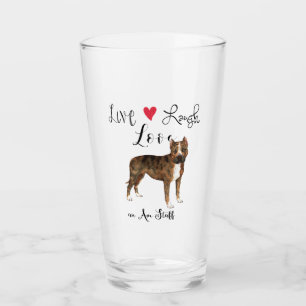 Live-Lachen Liebe und Am Stab Glass Glas