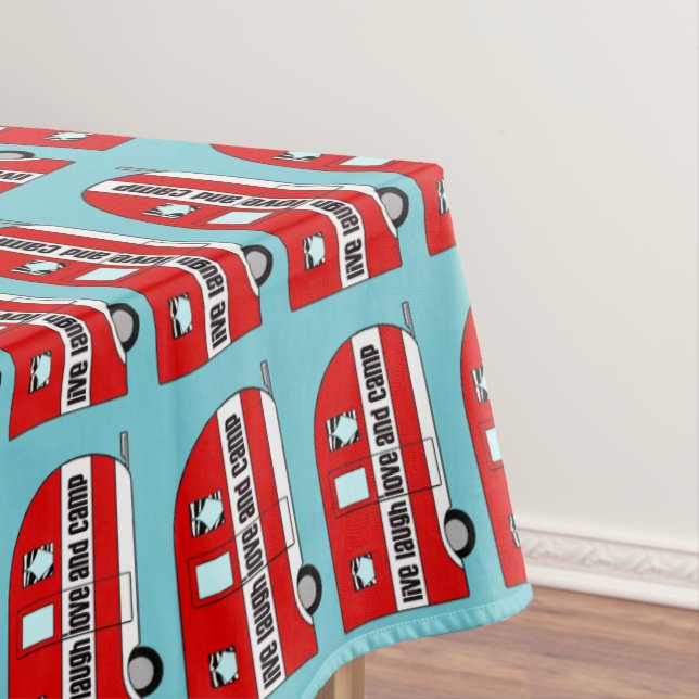 "Live, lachen, Liebe und Lager" Tischdecke (Beispiel)