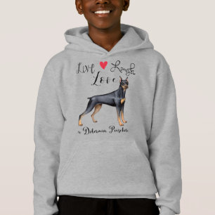 Live Lagh Liebe a Doberman Pinscher Hoodie