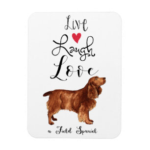 Live Lagh Liebe a Field Spaniel Magnet