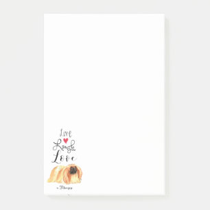 Live Lagh Liebe a Pekingese Notes Post-it Klebezettel