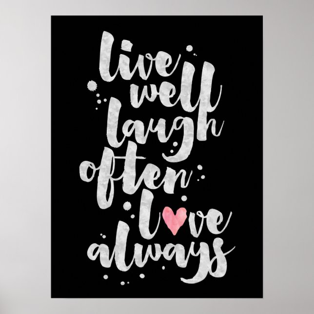 Live-Lagh-Liebe - Inspiration-Poster Poster (Vorne)