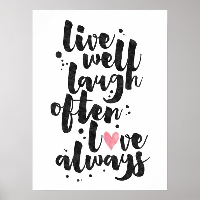 Live-Lagh-Liebe - Inspiration-Poster Poster (Vorne)
