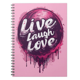 Live Lagh Liebe Notebook - Dankbarkeit & Kreativit Notizblock