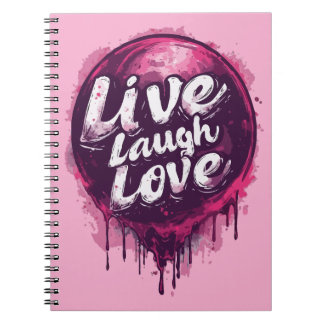 Live Lagh Liebe Notebook - Dankbarkeit & Kreativit Notizblock