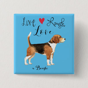 Live-Lagh-Liebe - Schaltfläche Beagle Button