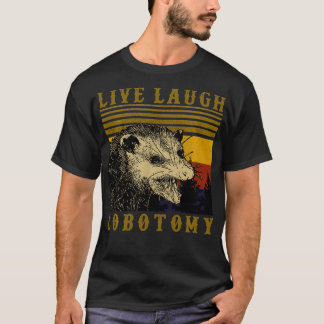 Live-Lagh Lobotomy Vintag Opossum T-Shirt