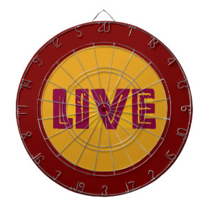 Live & Lass im Orbit Dart Board Dartscheibe