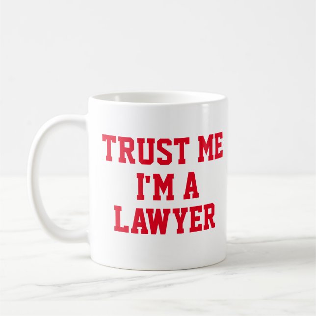 Live-Laugh Anklage Funny Lawyer Geschenk Kaffeetasse (Links)