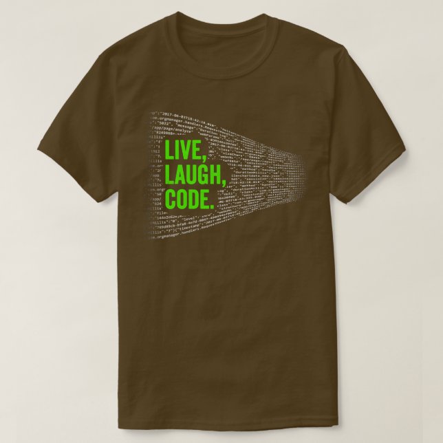 Live-Laugh-Code T-Shirt (Design vorne)
