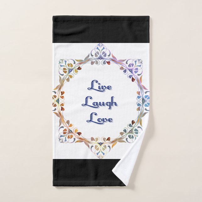 LIVE, LAUGH, Handtuch der LIEBE. (Handtuch)