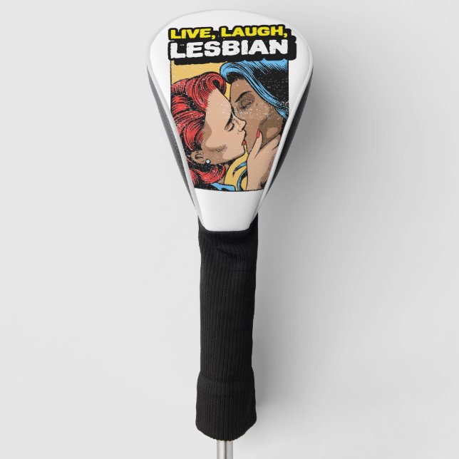 Live Laugh Lesbian Golf Headcover (Vorderseite)