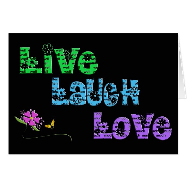 Live-Laugh-Liebe (Vorderseite (Horizontal))