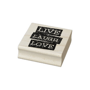 Live-Laugh Liebe 2 Gummistempel