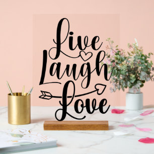 Live-Laugh-Liebe Acrylschild