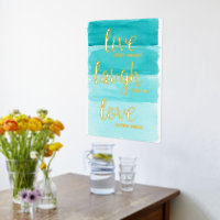 Live-Laugh-Liebe | Blue Ombre Motivierend