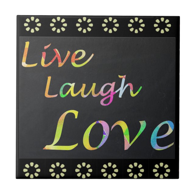 Live-Laugh-Liebe Fliese (Vorderseite)