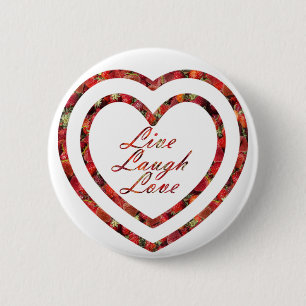 Live-Laugh-Liebe im Herzen Button