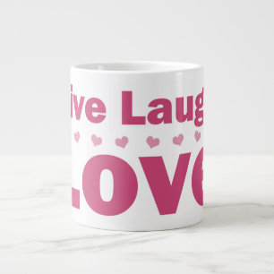 Live-Laugh-Liebe Jumbo-Tasse