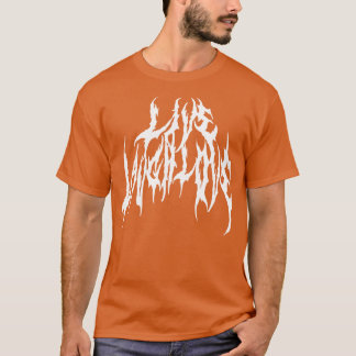 Live-Laugh-Liebe Metal-Schriftart T-Shirt