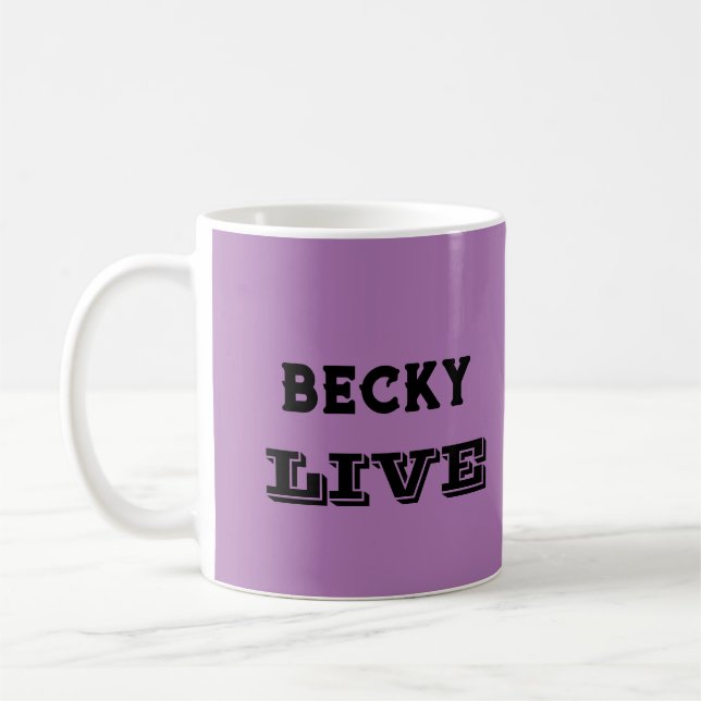 LIVE LAUGH LIEBE NAME LILA MODERN KAFFEETASSE (Links)