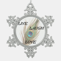 Live-Laugh-Liebe Peacock Feather