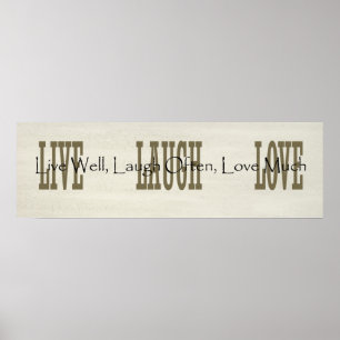 Live-Laugh-Liebe Poster
