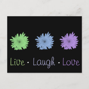 Live-Laugh-Liebe Postkarte