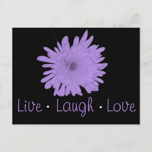 Live-Laugh-Liebe Postkarte