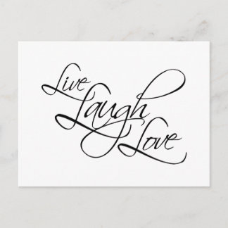 Live-Laugh-Liebe - Produkt anpassen Postkarte