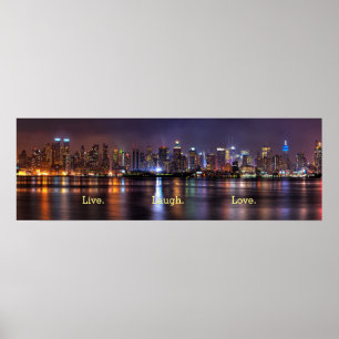 Live-Laugh-Liebe Skyline Poster