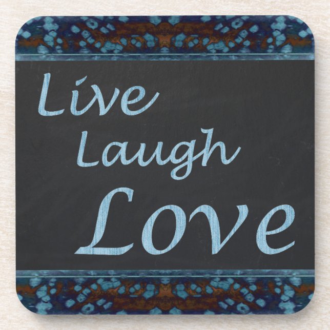 Live Laugh Liebe Untersetzer (Vorderseite)