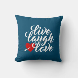 Live-Laugh-Liebe Valentine Calligrafy Throw Kissen