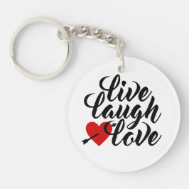 Live-Laugh-Liebe Valentine Calligraphy | Schlüssel Schlüsselanhänger