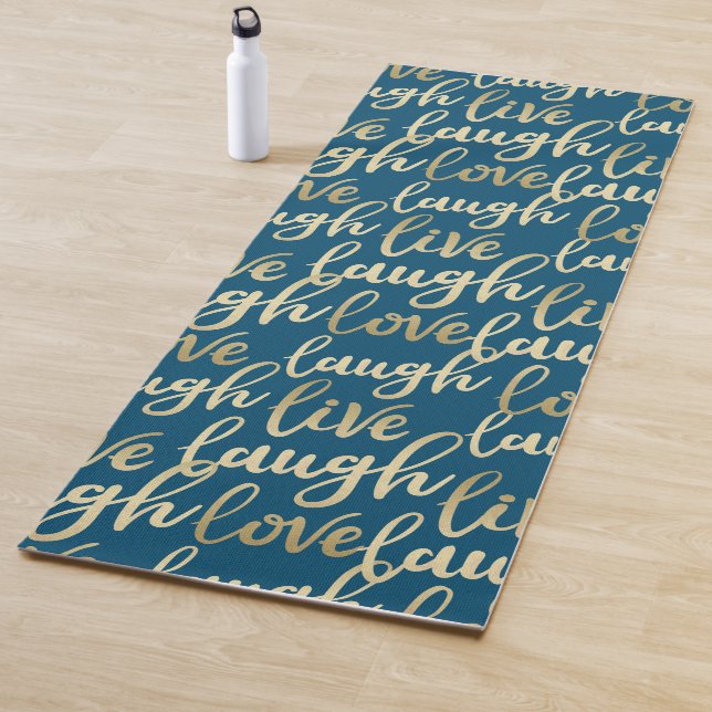 Live-Laugh-Liebe Yogamatte (Beispiel)
