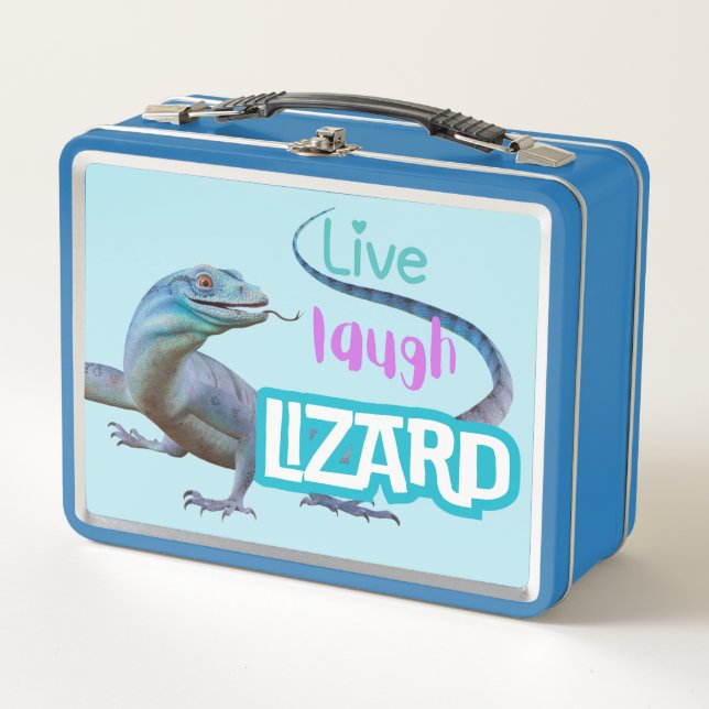 Live Laugh Lizard Metall Brotdose (Vorderseite)